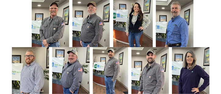 Congratulations to Petit Jean Electric’s Dedicated Employees!